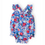 Mila & Rose Freedom Flowers Ruffle Cross Back Romper
