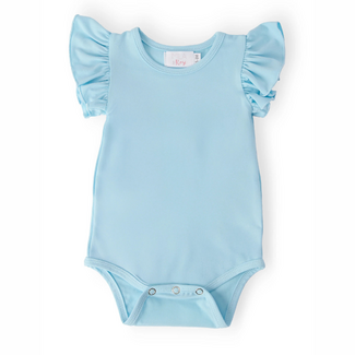 Mila & Rose Bluebird Short Sleeve Flutter Bodysuit