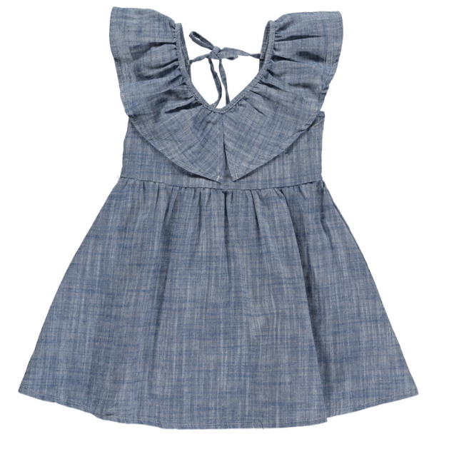 Vignette Harper Dress in Chambray (4T)