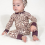 Goosies Convertible Two-Way Zip Romper | Classic Leopard