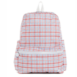 TRVL Design Backpacker | Classic Plaid Red