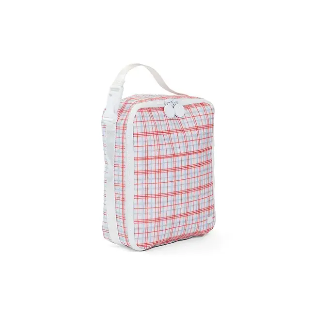 TRVL Design Lunch Box Insulated Bag | Classic Plaid Red