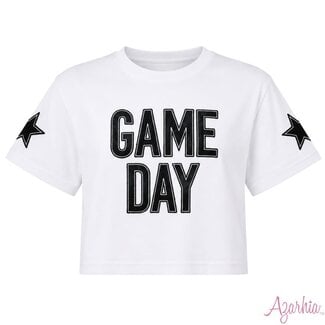 Azarhia Shimmer Game Day Boxy Tee | Black