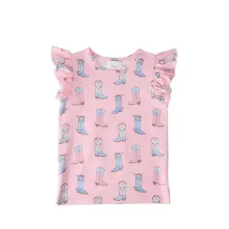 Mila & Rose Ribbons & Rodeo Ruffle Tee