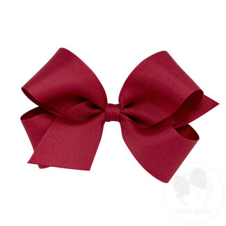 Wee Ones Grosgrain Burgundy Bow