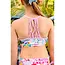 Limeapple Wren Printed Cropped Tankini Swimsuit