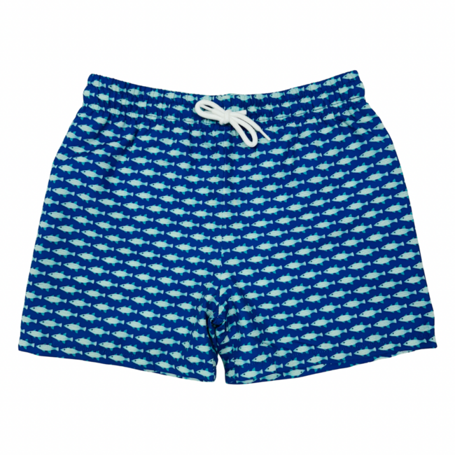 Saltwater Boys Saint Simons Swim Trunk Bait Fish Blue