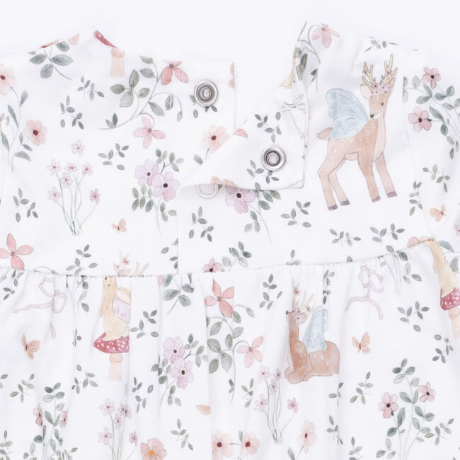 Angel Dear Enchanted Woodland | Smocked Long Sleeve Romper