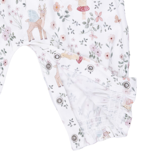 Angel Dear Enchanted Woodland | Smocked Long Sleeve Romper