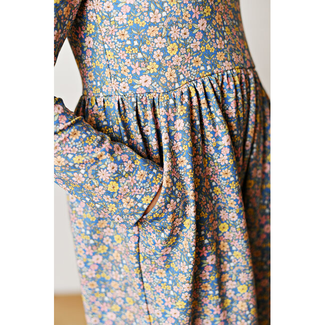 Swoon Kids Pocket Jumper | Blue Floral
