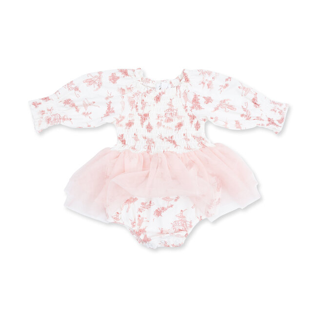 Angel Dear Ballet Toile | Long Sleeve Smocked Bubble Tutu