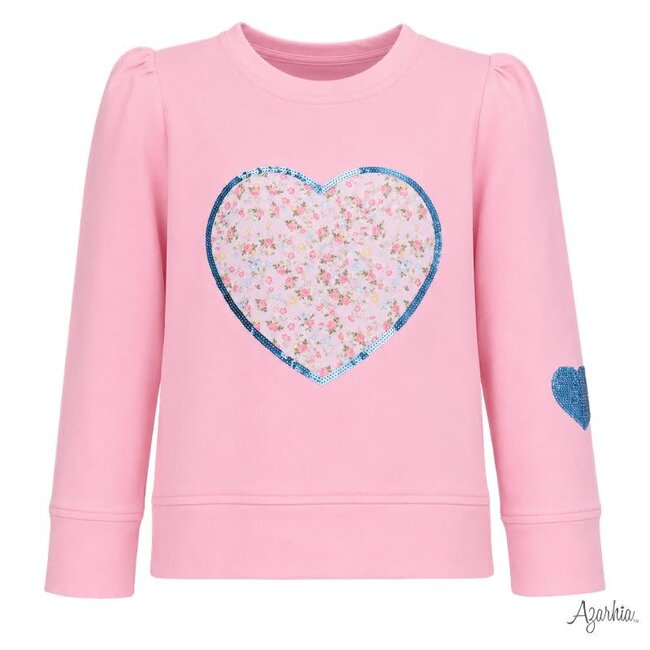 Azarhia Sequin Applique Stay Sweet Pink Holly