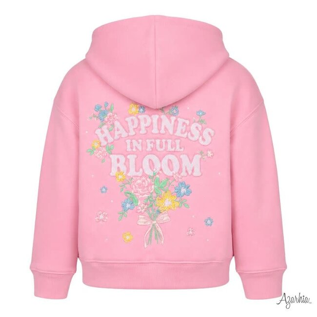 Azarhia Embroidered Happiness in Bloom Hoodie Sweatshirt