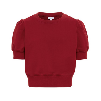 Pleat Collection Riley Sweatshirt | Red
