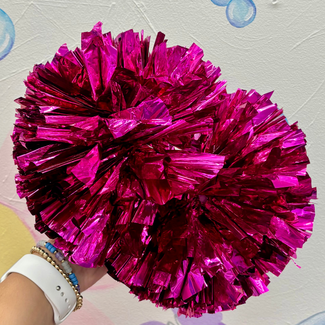 Blended Spirit Pink Metallic Pom Set
