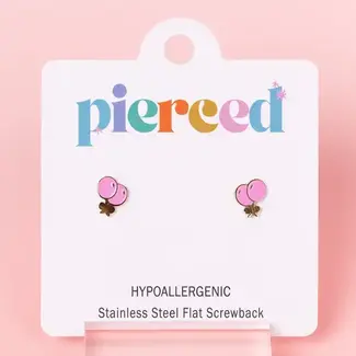 Pierced Co. Pink Balloons Earrings