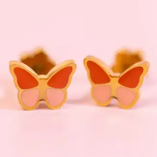 Pierced Co. Butterfly Colorblock Earrings