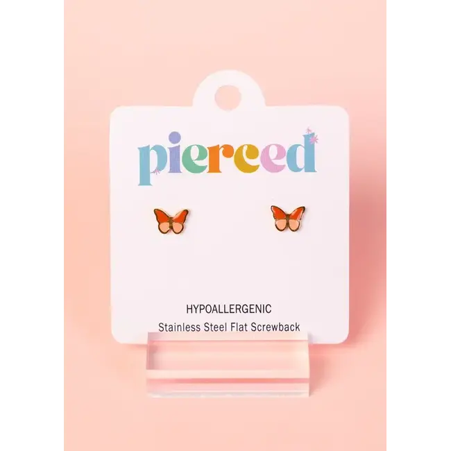 Pierced Co. Butterfly Colorblock Earrings