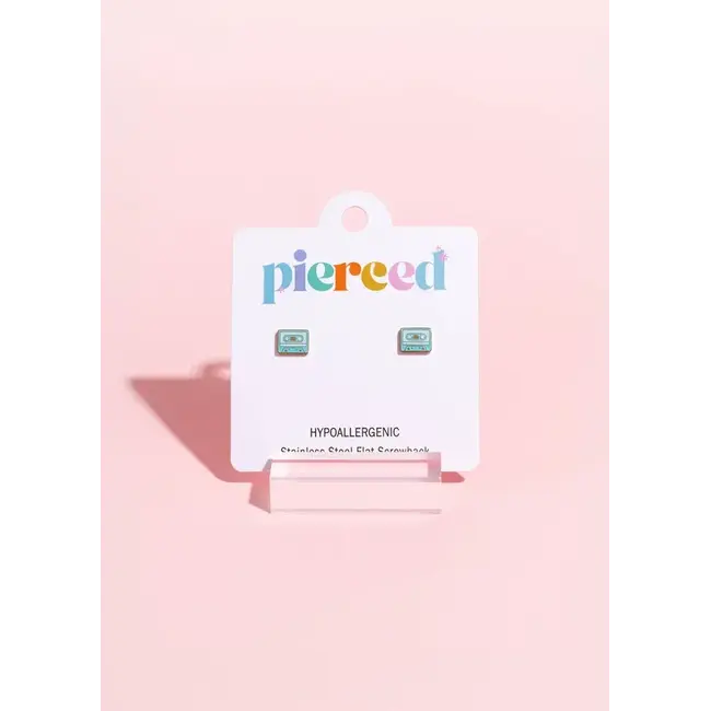 Pierced Co. Cassette Tape Earrings