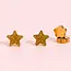 Pierced Co. Gold Star Earrings
