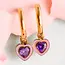 Pierced Co. Purple Gem Charms