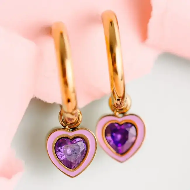 Pierced Co. Purple Gem Charms