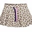 Paper Flower Animal Print Skort