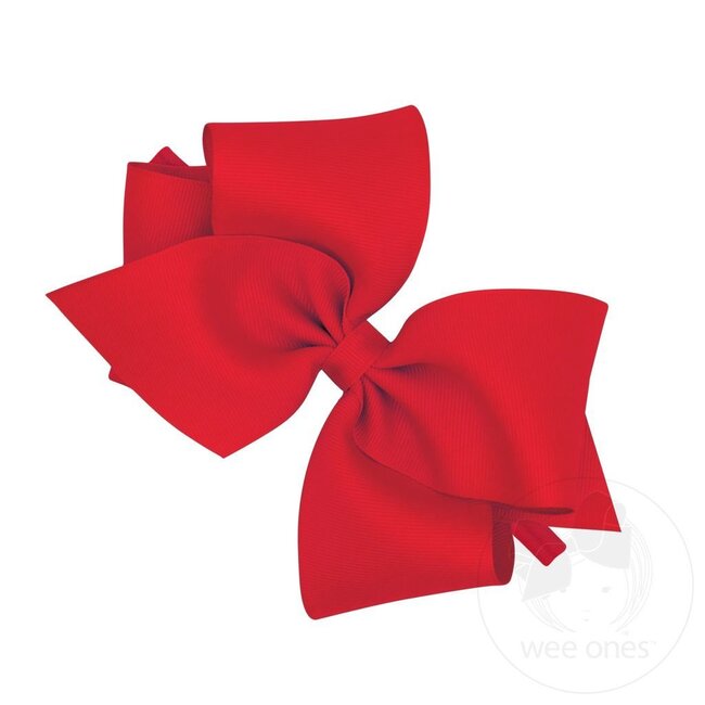 Wee Ones Mini King Grosgrain Bow on Nylon Band