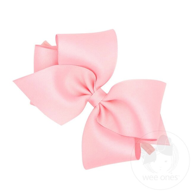 Wee Ones Mini King Grosgrain Bow on Nylon Band