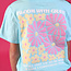 Paper Flower Bloom with Grace Embroidery Graphic Tee