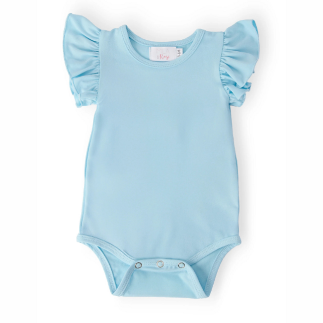 Mila & Rose Bluebird Short Sleeve Flutter Bodysuit