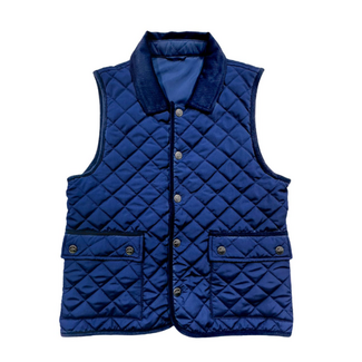Saltwater Boys Derby Field Vest - Navy