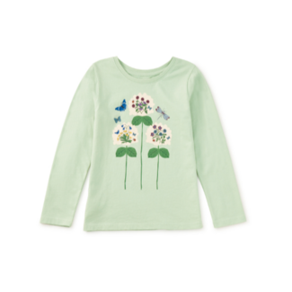 Tea Collection English Garden Graphic Tee in Mint Cream