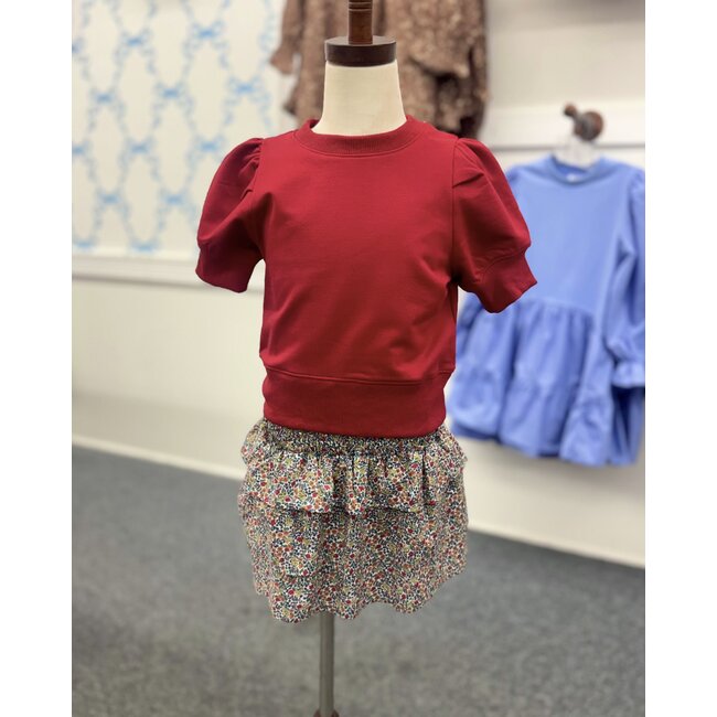Pleat Collection Sally Skirt | Winter Wildflowers