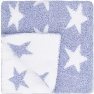 Angel Dear Chenille Blanket | Dusty Blue Star