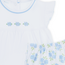 Magnolia Baby Dreamy Hydrangeas Sky Blue Ruffle Diaper Cover Set