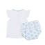 Magnolia Baby Dreamy Hydrangeas Sky Blue Ruffle Diaper Cover Set