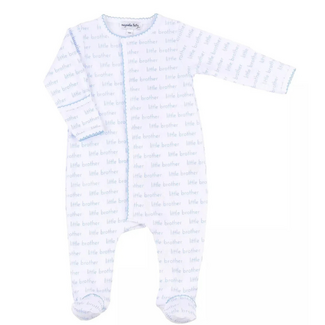 Magnolia Baby Little Brother Footie | Blue