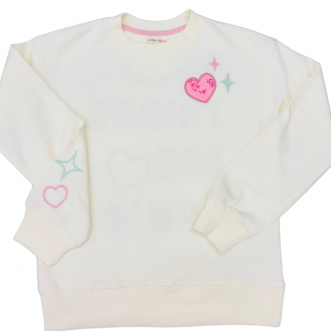 Paper Flower Good Things Are Coming Sweatshirt