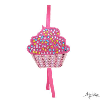 Azarhia Cupcake Rhinestone Patch Headband