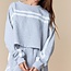 Peach Love Heather Grey Sweat Top