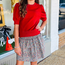 Pleat Collection Sally Skirt | Winter Wildflowers