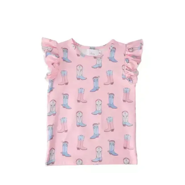 Mila & Rose Ribbons & Rodeo Ruffle Tee