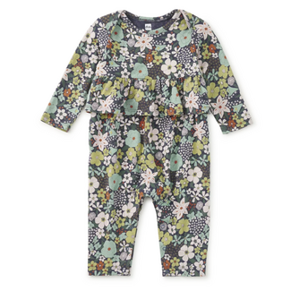 Tea Collection Pretty Peplum Romper | Chelsea Garden Floral