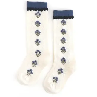 Little Stocking Co. Bluejay Posie Knee High Socks