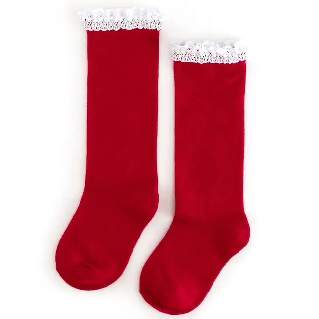 Little Stocking Co. Lace Top Knee Highs