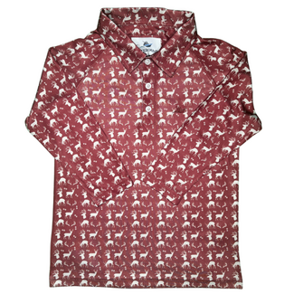 Southbound Long Sleeve Polo | Deer