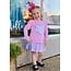 Azarhia Pretty in Pink Flowers Gathered Skort