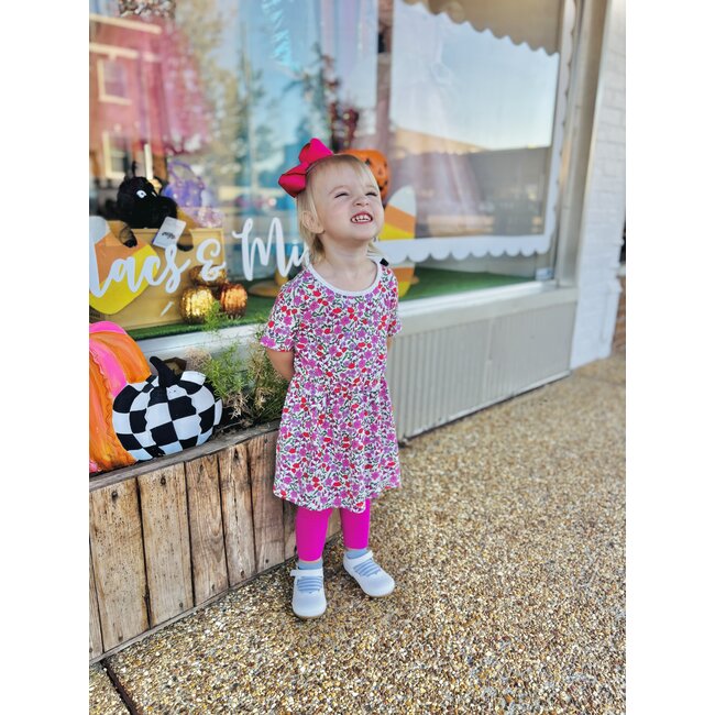Tea Collection Somerset Meadow Short Sleeve Twirl Dress