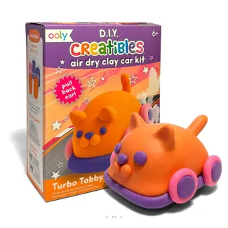 Ooly Creatibles Air Clay Car Kit | Turbo Tabby